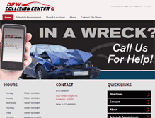 Tablet Screenshot of dfwcollision.com